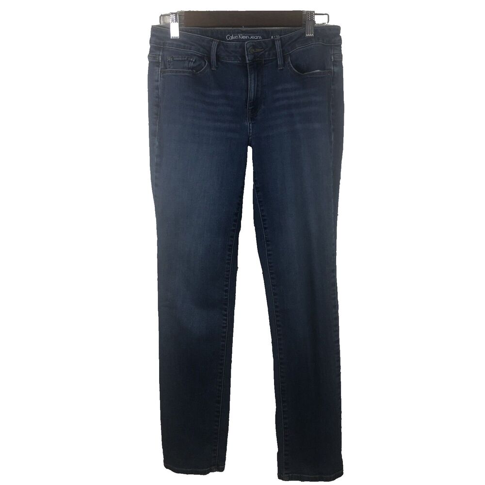 Calvin Klein Women’s Jeans Ultimate Skinny Size 8x30 Dark wash denim western